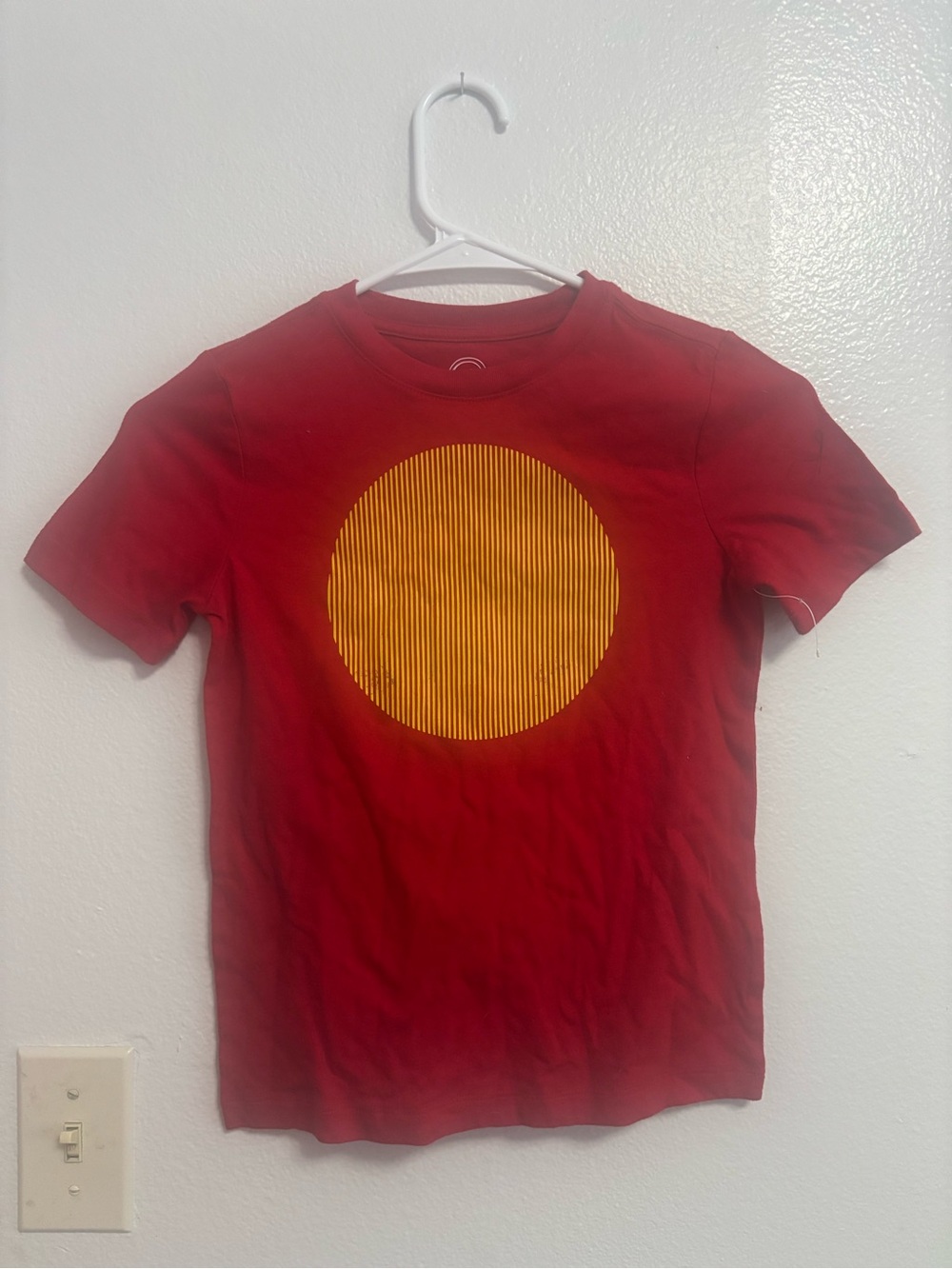 Wonder Nation Boys Red & Yellow Graphic Tee — NWOT Size Small
